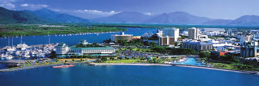 Aerial view of Cairns City &