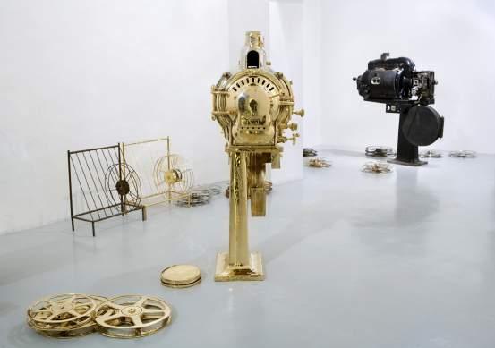 Is Always Cinema (I), 2008 Nickel, brass, found objects Variable dimensions Courtesy the artist