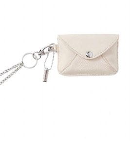 HOLDERS BACK MINNIE ENVELOPE BADGE WITH KEY FOB WRISTLET Vegan Leather, Suede and Plated Metal Hardware $6.50/PC Min. 3 4.5 W x 3.25 H x 0.