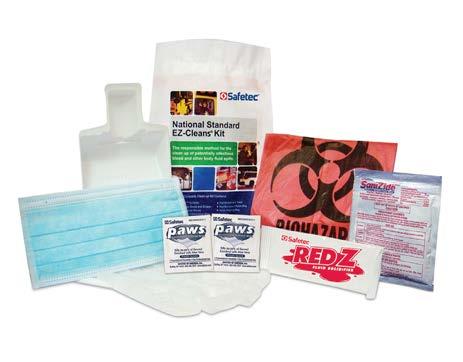 EZ-Cleans Plus Kit Spill Kits Includes personal protection items for the clean up of blood or body fluid spills.