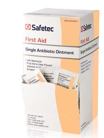 Single Antibiotic Ointment Prevent infection and the spread of harmful bacteria with Safetec Single Antibiotic Ointment with Neomycin. Apply on minor cuts, burns and scrapes.
