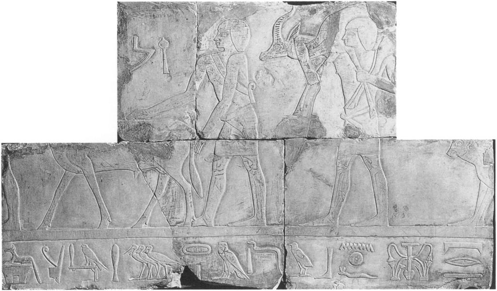 47 Although the depiction of the seated Nespakashuty may well have been inspired by reliefs from Mentuemhat's tomb (see "Representations of Nespakashuty"), the rest of the composition appears to have