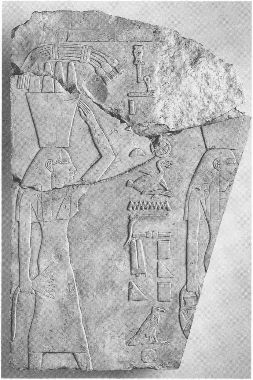 Relief fragment showing an offering bearer with a hedgehog. East wall, 1922-23. Oriental Institute Museum, University of Chicago, 18236 (photo: Egyptian Expedition, neg. no.