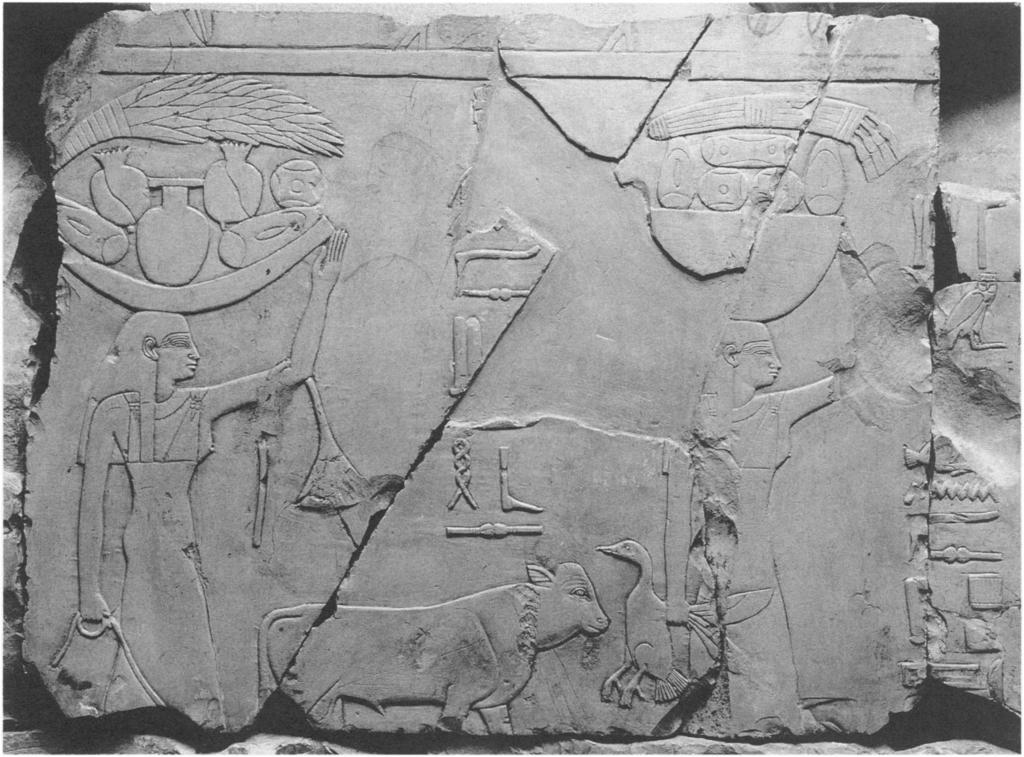 Figure 44. Relief fragment showing two female offering bearers. West wall. The Metropolitan Museum of Art, Rogers Fund, 1923,