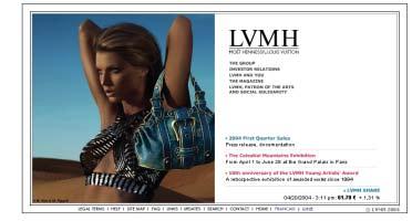 SHAREHOLDERRELATIONS BECAUSE THEIR TRUST IS ESSENTIAL TO THE GROUP S STRATEGY AND LONG-TERM DEVELOPMENT, LVMH PAYS PARTICULAR ATTENTION TO ITS COMMUNICATION WITH SHAREHOLDERS.