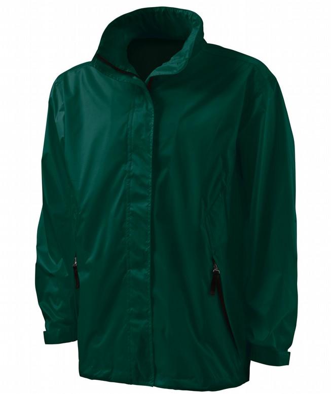 Thunder Rain Jacket Item # 9173 Breathable, wind & waterproof Ripstop Nylon, unlined. Ripstop Nylon is treated with a microporous coating for breathability and features taped seams to keep water out.