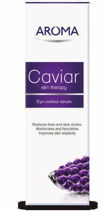 Provides your face with a perfect caviar skin therapy CAVIAR The new cosmetic line Aroma Caviar provides your face with a perfect skin therapy.