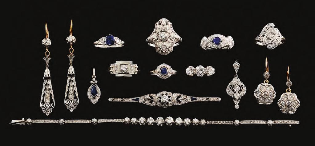1 6. 9. 1 1 Page Two Superb American Art Deco Platinum Diamond Earrings..$7,200 Marquise Sapphire & Diamond Pendant c1920..$1,800 1950 s Ceylon Sapphire Ring With Diamond Tulip Shoulder.