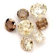 The secondary hues and colour modifiers for brown diamonds include yellow, orange, pink, red and gray. These modifiers may enhance the beauty of brown diamonds.