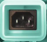 button 7 Mains power socket (on the