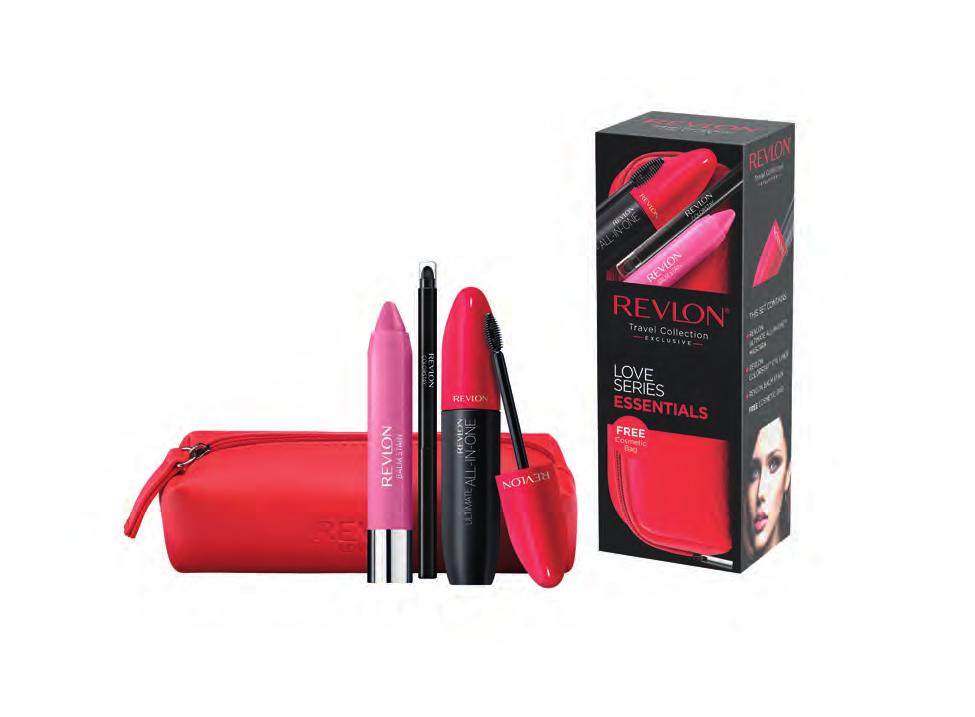 BEAUTY REVLON LOVE SERIES ESSENTIALS SET Your must-have makeup essentials in a compact pouch.