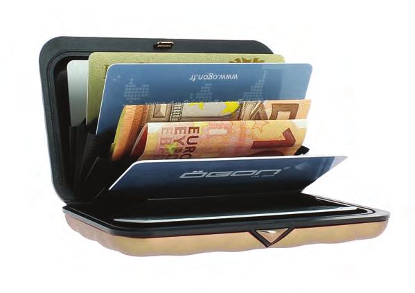 ACCESSORIES ÖGON ALUMINIUM WALLET CARBON EFFECT Protects your cards and documents against humidity,