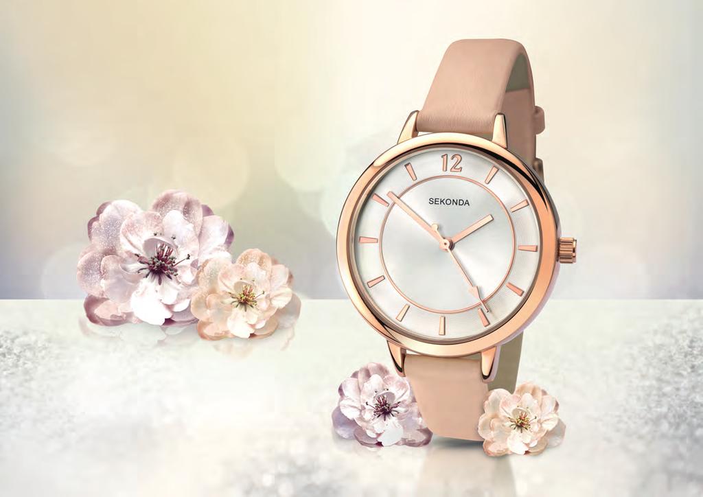WATCHES SEKONDA LADIES ROSE GOLD-PLATED WATCH The elegance and style of this Sekonda ladies rose gold-plated watch will instantly boost