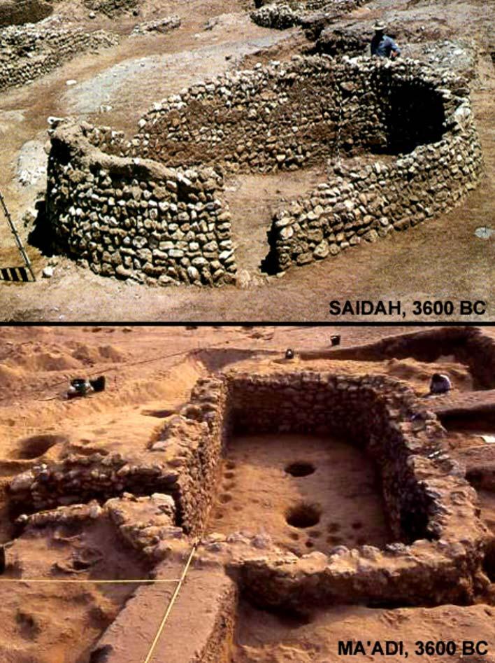 12 Figure 1. Comparison between prehistoric domestic structures from Lebanon and from Lower-Egypt.