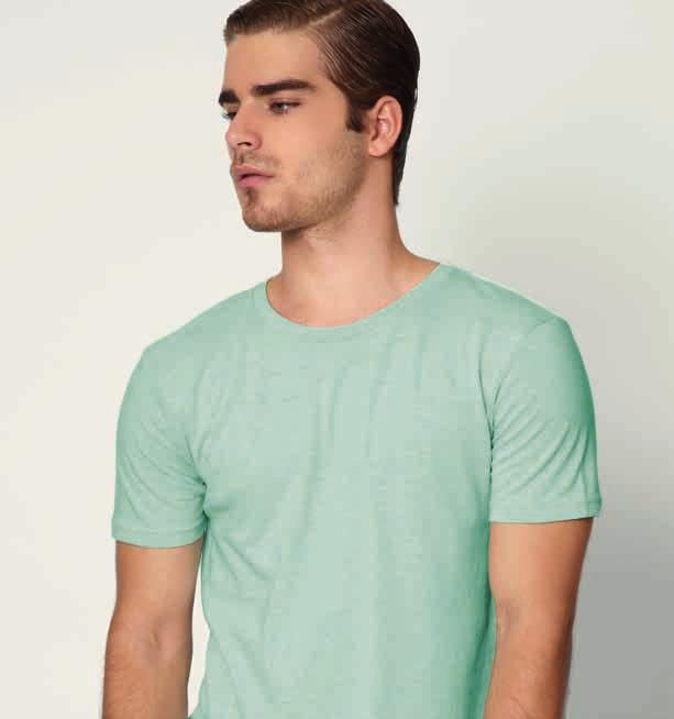 bio Short sleeve t-shirt, with 1X1 elastane ribbed neck.