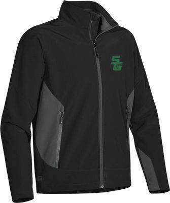 Pulse Soft Shell Description: Two-tone bonded sport softshell with soft, lightweight lining, designed to maximize comfort and mobility with an interior storm placket, chin saver, and a water