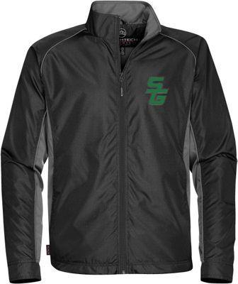 Men's Axis Track Jacket Description: Engineered for performance, this lightweight, waterresistant outer shell track jacket is the ultimate accessory when it comes to training this season and features