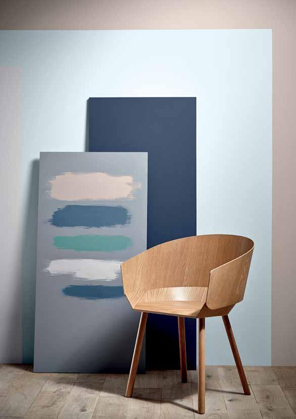 SKYSCAPES JUDY: JUDY SMITH comments; Skyscapes is a quiet but assured colour trend that demonstrates how light and inky blues can be used together to create a pared-back tonal finish.