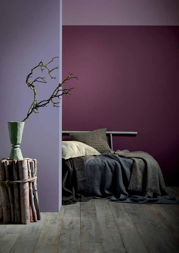 By setting the richness of deep heather tones against mossy and grassy greens, the palette takes on a decidedly untamed aesthetic, celebrating a nature that is