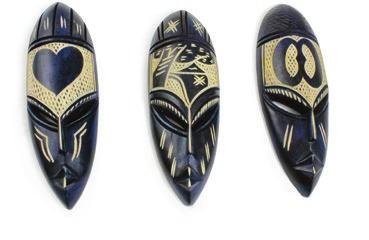 90 each Large Ghana Fang Mask - Symbol