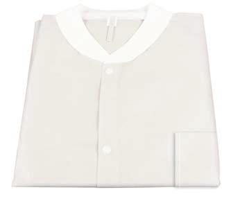A. A. Lab Coats Disposable white lab coats with 3 convenient pockets and a