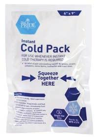 DRESSINGS AND WRAPS A. Instant Cold Packs For use when instant cold therapy is required.