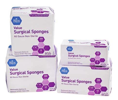 Our most economical surgical sponge.