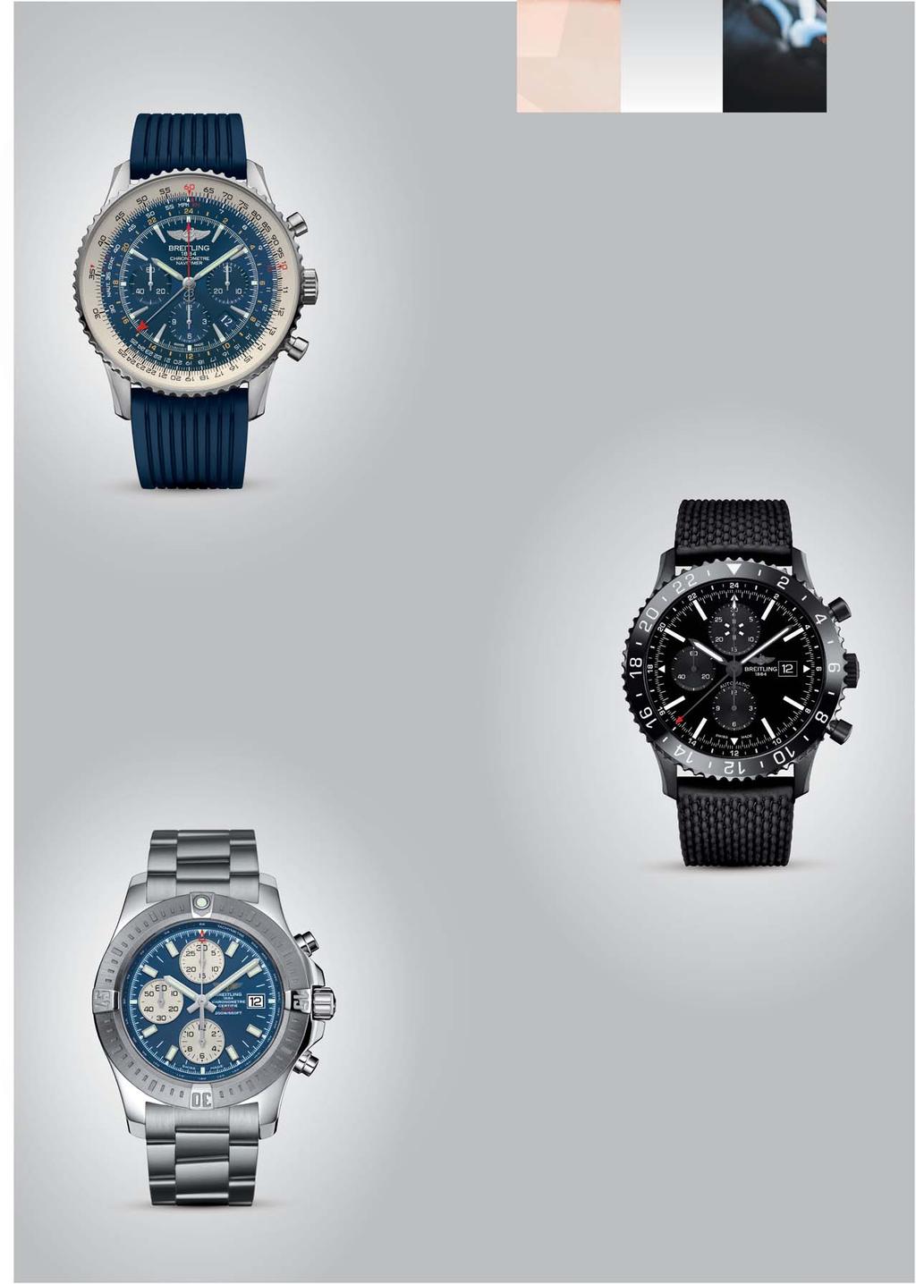 KRÍŽIK BREITLING BREITLING NAVITIMER GMT AURORA BLUE Limitovaná 1000-kusová edícia hodiniek pre leteckých nadšencov Navitimer s funkciou GMT získala nové prevedenie vo farbe modrej polárnej žiary.