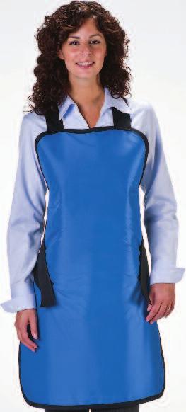 Wolf Aprons APRON WOLF APRONS STORAGE Attachment for thyroid shield Shown in Burgundy Easy Wrap Apron w/thyroid Collar view Adjustable fit Easy Wrap Apron Easy to put on, adjust, and take off.