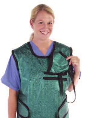 00 ea Liquid-Proof Aprons Brush away tough stains Scrubbles Apron Cleaner Enzyme-active formula cleans barium, blood, and other common radiology-related stains from protective aprons.
