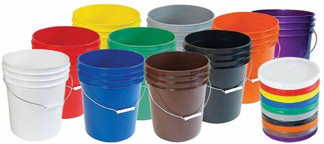 Bucket Avoid contamination by matching pail colour to a particular job or zone in your plant.