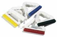 Colour Coded Hygienic Dust Pan This hygienic dust pan makes quick work for clean up with its sharp edge. One-piece injection moulded polypropylene construction.