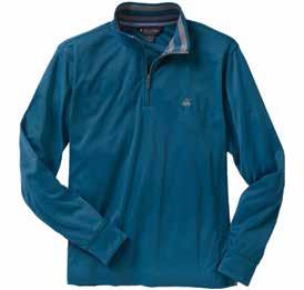 FOREST PARK COLLECTION BR7468 Performance Half-Zip Pullover 100% polyester interlock.
