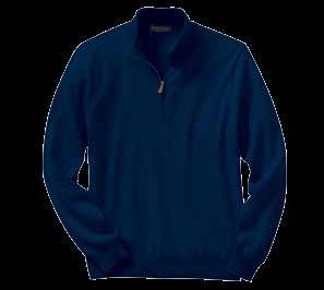 50 (574417) SWG780 Supima Half-Zip Sweater Soft 100% Supima cotton.
