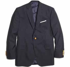 1818 Blazer Pure lightweight Loro Piana wool. Two buttons. Darted front. Back center vent.
