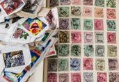 171. A vintage stamp album, with some 19th century representation, along with some loose stamps (parcel) 50-80