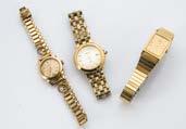 241. Three gold plated ladies wristwatches, one a Movado example, and two from Seiko (3) 50-80 242.