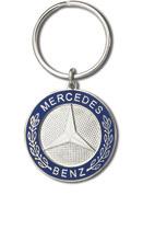 1 2 3 1 VINTAGE STAR KEY RING, CLASSIC Silver-coloured/blue. Brass.