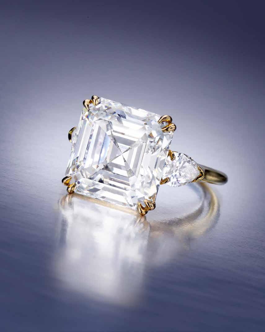 FINE JEWELRY Tuesday 8 December, 10am New York AN IMPORTANT DIAMOND RING, HARRY WINSTON, 1986 Set with a square emerald-cut