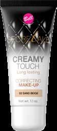Thanks to creamy application, it does not leave streaks and perfectly conceals skin