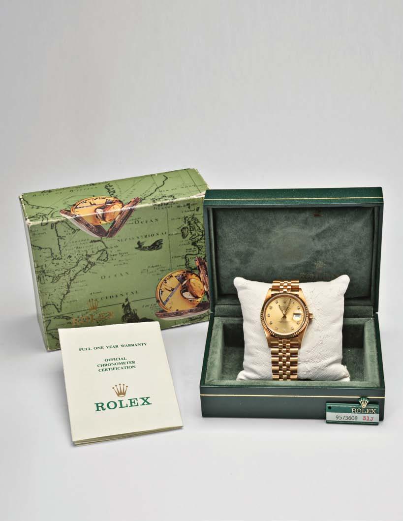 920 Rolex Watch Co., Switzerland, a man s gold Datejust wristwatch, ref.