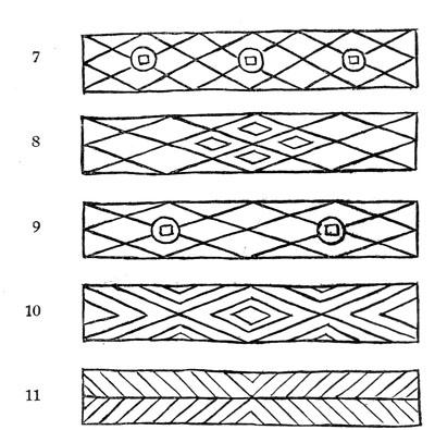 FIG. 4. Small ornamented bricks from the Suifu tombs.