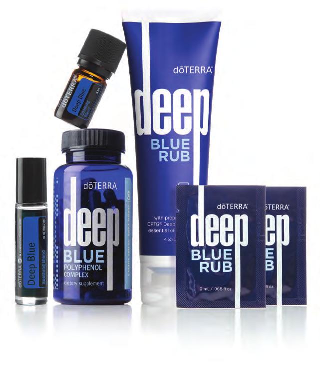 DEEP BLUE/CORRECT X/NATURAL DEODORANT PRODUCTS DEEP BLUE NATURAL DEOD0RANT Play longer and harder with DEEP BLUE PRODUCTS The soothing combination of CPTG Certified Pure Therapeutic Grade essential