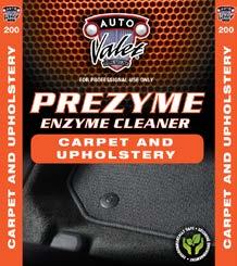 CARPET AND UPHOLSTERY CARE PREZYME ENZYME CLEANER 200 Prezyme removes organic soils, stains and the malodors connected with them.