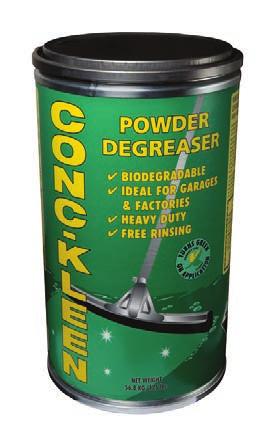 It is intended for removing grease, oil and undercoating from asphalt and concrete floors in garages and factories. Biodegradable.
