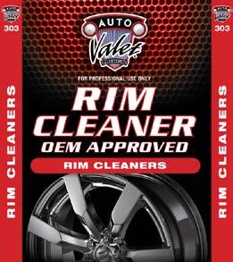 Easily penetrates and lifts off the brake dust and other road film deposits. When rinsed, rim is cleaned and brightened.