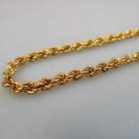 5 208 14K YELLOW GOLD BOX LINK CHAIN with spherical gold