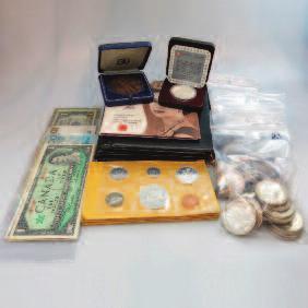 LOOSE AND ROLLED CANADIAN SILVER DIMES 27 rolls and 934 loose $1,400 1,800