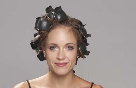 5. Cool and Remove Allow C-Shells to cool in place on the head to set the style.