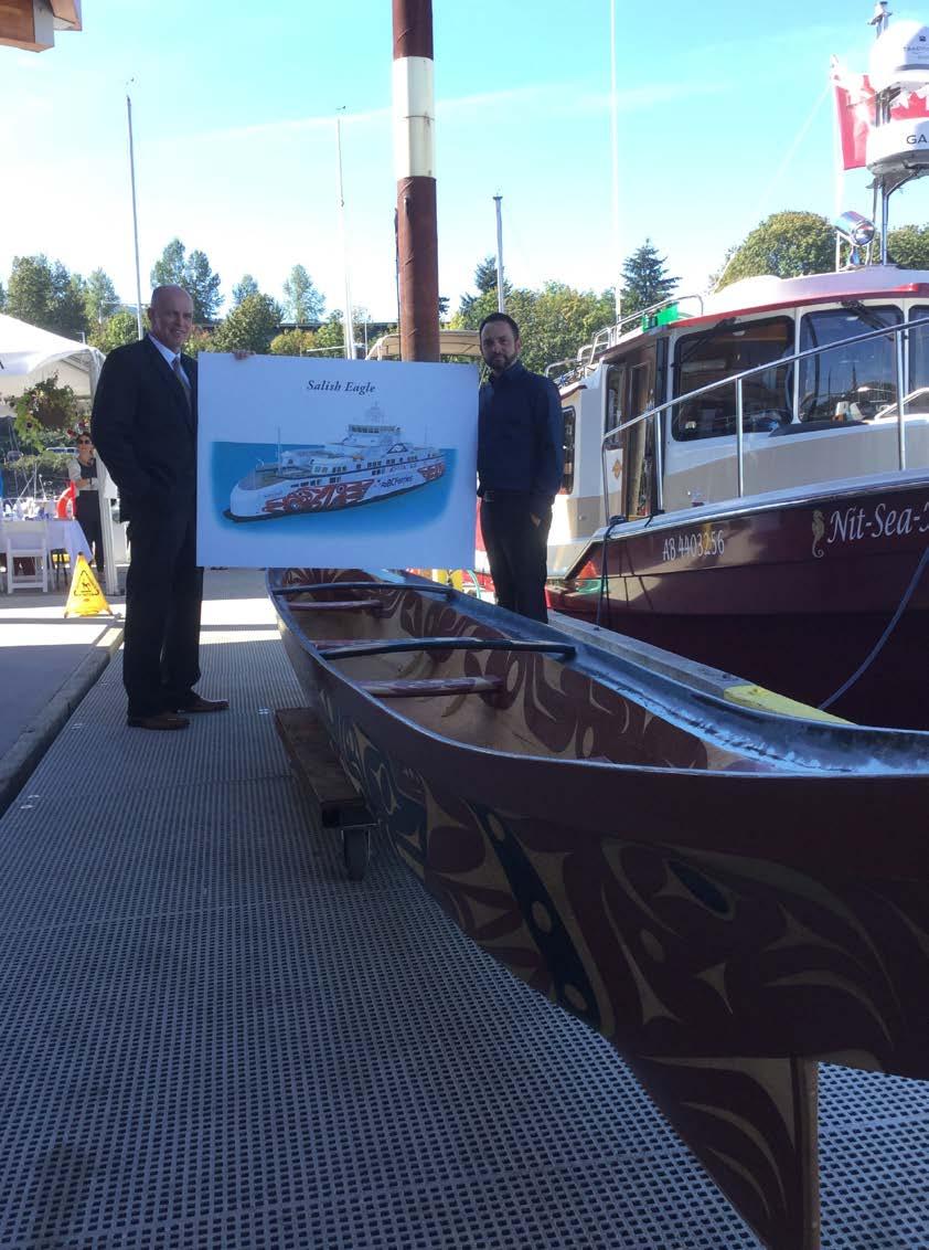 Page 7 BC Ferries President & CEO Mike Corrigan and Coast Salish artist John